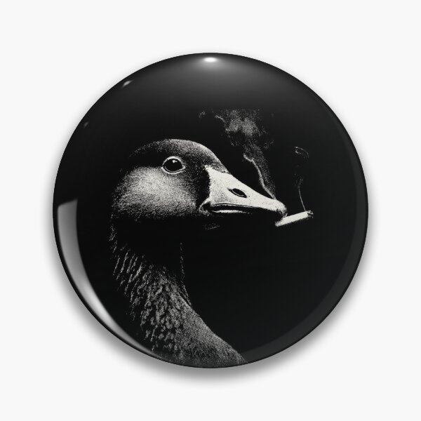 Item preview, Rebellious Goose Smoking Cigarette Black White designed and sold by k3rstman1.