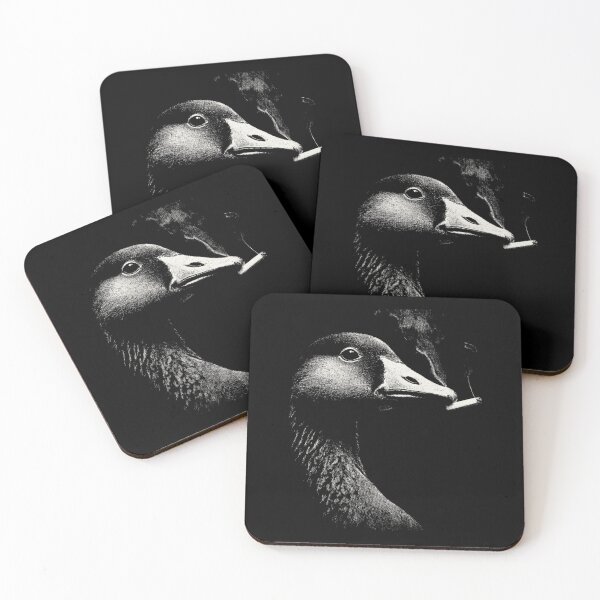 Item preview, Rebellious Goose Smoking Cigarette Black White designed and sold by k3rstman1.