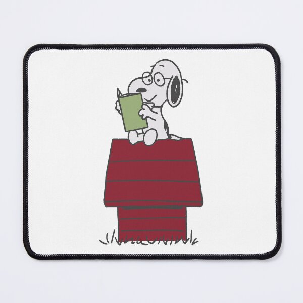 Item preview, snoopy reading a book designed and sold by liveawhimsylife.