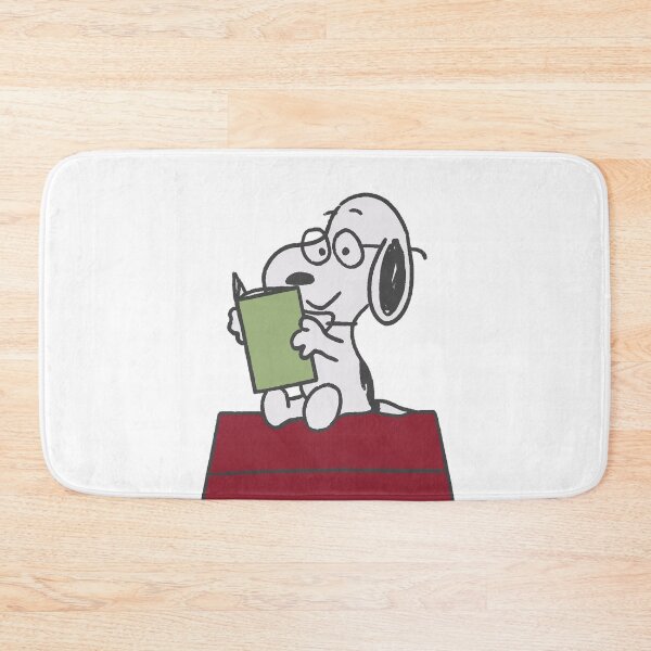 Item preview, snoopy reading a book designed and sold by liveawhimsylife.