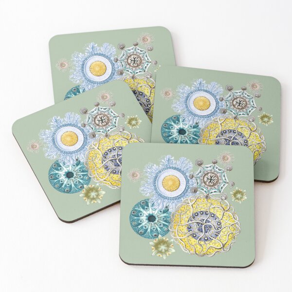 Item preview, Haeckel Vintage Science Art Collage - Sage Green for Spring 26 designed and sold by FUNKARIUM.