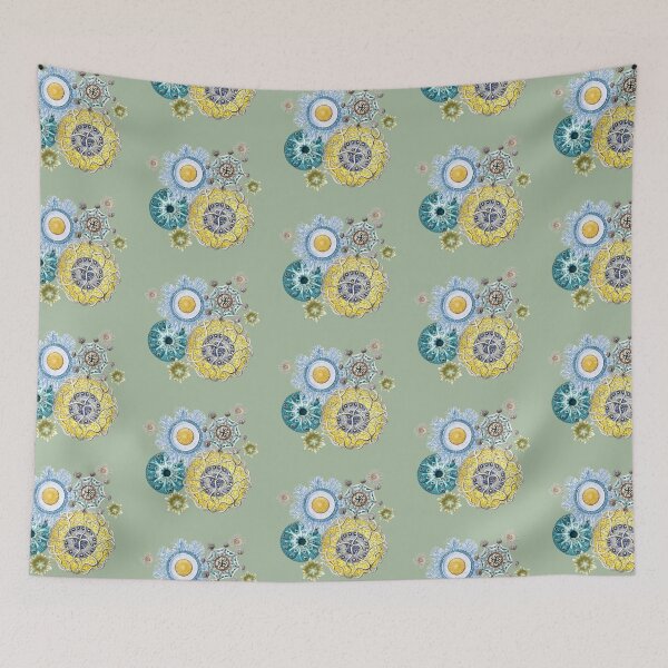 Item preview, Haeckel Vintage Science Art Collage - Sage Green for Spring 26 designed and sold by FUNKARIUM.