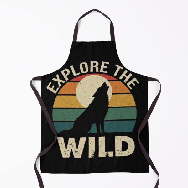 Item preview, Explore the Wild – Retro Wolf  designed and sold by Dogandesighn.
