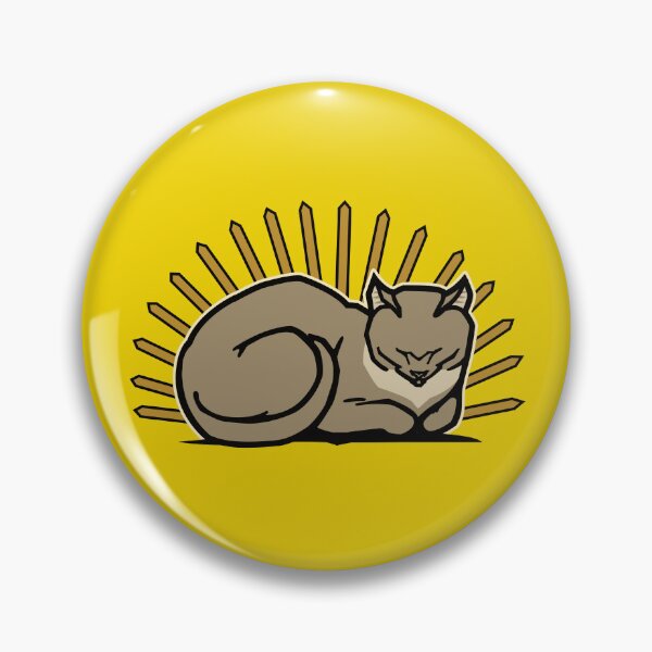 Item preview, The Eternal Nap: A Holy Cat Emblem designed and sold by knappidesign.