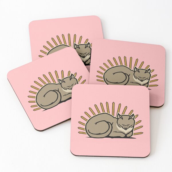 Item preview, The Eternal Nap: A Holy Cat Emblem designed and sold by knappidesign.