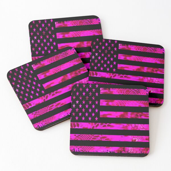 Item preview, Pink Camo American Flag designed and sold by artistwill.