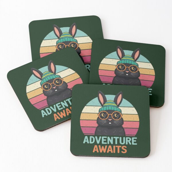 Item preview, Adventure Awaits – Retro Rabbit Emblem designed and sold by Dogandesighn.