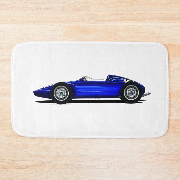 Item preview, Exclusive drawing legendary blue grand prix racing car 718 monoposto with flat air cooled engine designed and sold by Cars23.