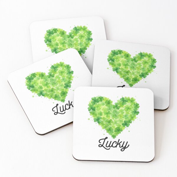 Item preview, Lucky Shamrock Heart Watercolor |St. Patrick's designed and sold by ChaaiTee.