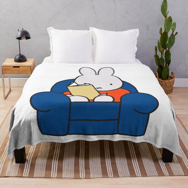 Item preview, miffy reading a book designed and sold by liveawhimsylife.