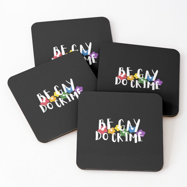 Item preview, Be Gay, Do Crime Black Flowers designed and sold by oops-ink.