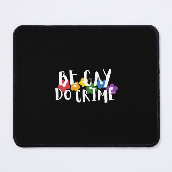 Item preview, Be Gay, Do Crime Black Flowers designed and sold by oops-ink.