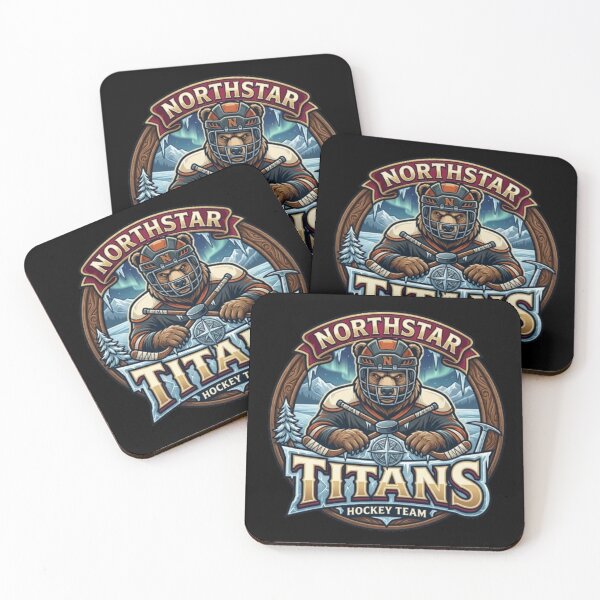 Item preview, Northstar Titans – Fierce Bear Hockey Emblem designed and sold by Dogandesighn.