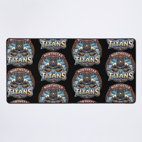Item preview, Northstar Titans – Fierce Bear Hockey Emblem designed and sold by Dogandesighn.