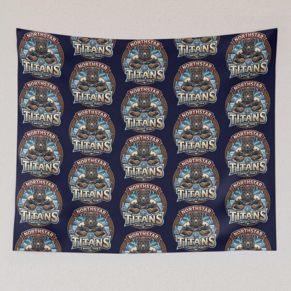 Item preview, Northstar Titans – Fierce Bear Hockey Emblem designed and sold by Dogandesighn.