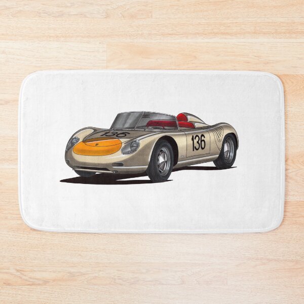 Item preview, Exclusive drawing legendary germany gray racing car 718 RS 61 Spyder with flat air cooled engine designed and sold by Cars23.