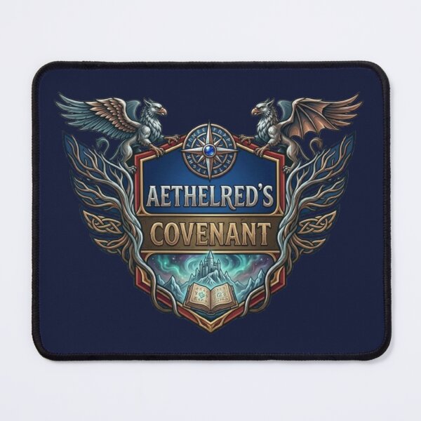 Item preview, Aethelred’s Covenant – Fantasy Crest Emblem designed and sold by Dogandesighn.