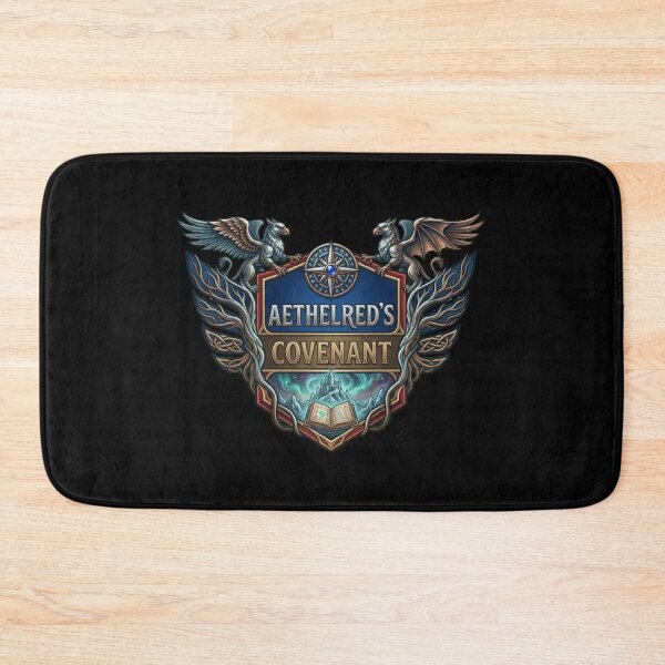 Item preview, Aethelred’s Covenant – Fantasy Crest Emblem designed and sold by Dogandesighn.