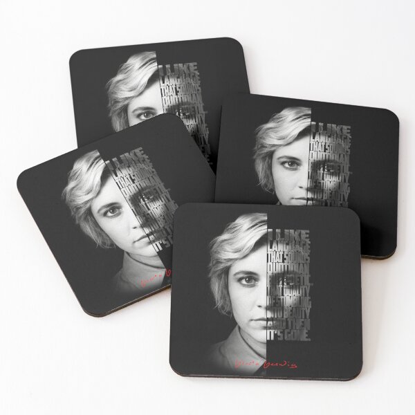 Item preview, Greta Gerwig Split Face Quote Poster designed and sold by Enea Kelo.