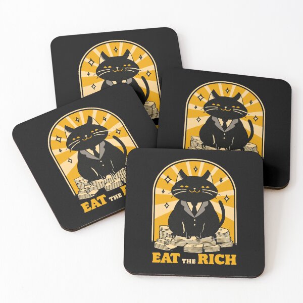 Item preview, Eat The Rich Fat Cat Political Satire Design designed and sold by Region.