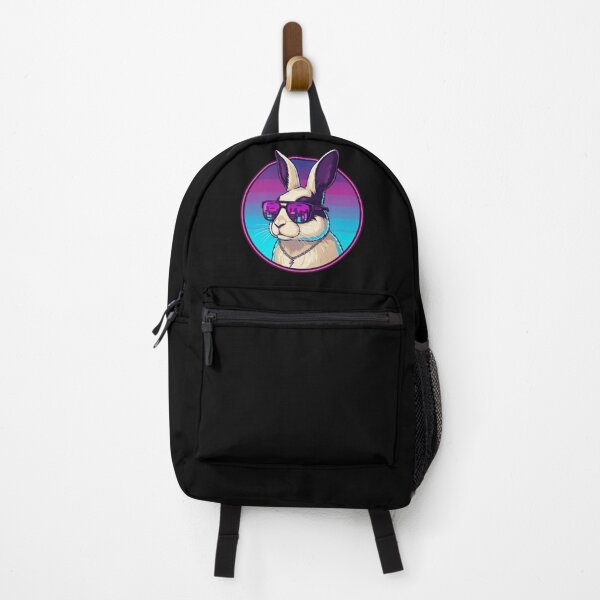 Item preview, Neon Rabbit Synthwave Illustration designed and sold by Dogandesighn.