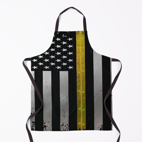 Item preview, Thin Yellow Line Grunge EKG American Flag designed and sold by artistwill.