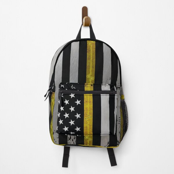 Item preview, Thin Yellow Line Grunge EKG American Flag designed and sold by artistwill.
