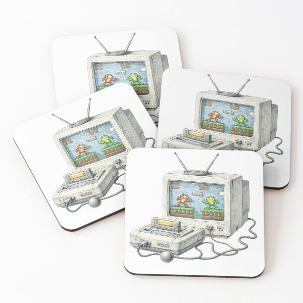 Item preview, Retro Game Console with CRT TV – Pixel Frog Game Sticker Illustration designed and sold by Felixuss.