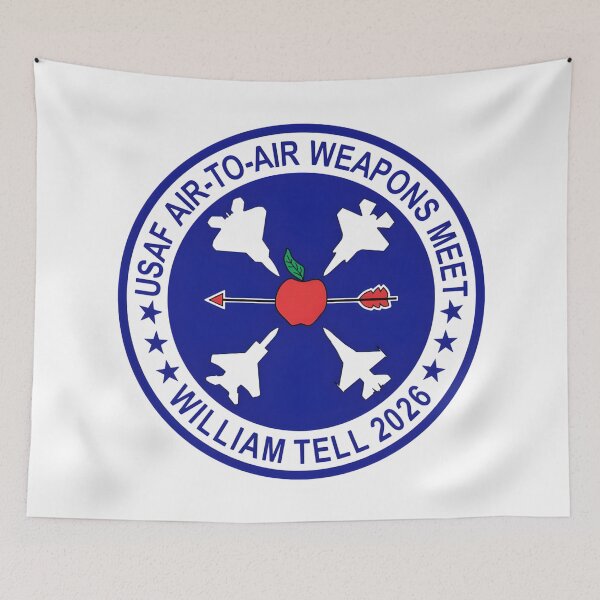 Item preview, USAF William Tell 2026 Air-to-Air Weapons Meet Emblem designed and sold by CharlieDesings.