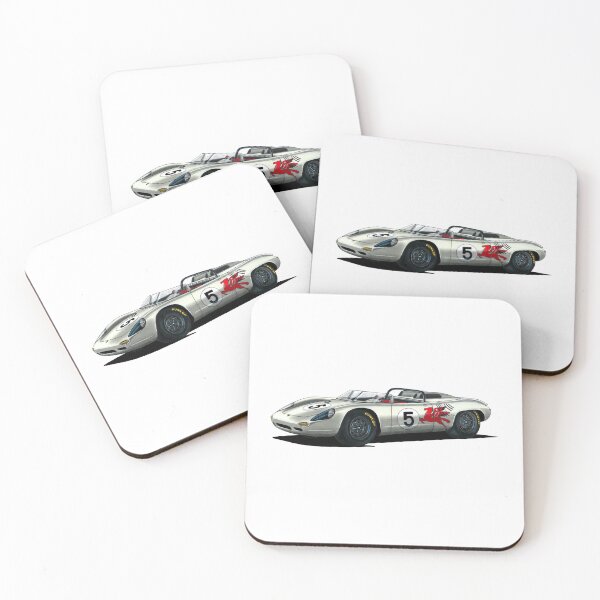 Item preview, Exclusive drawing legendary germany gray racing car 718 RS60 W-RS Spyder with flat air cooled engine designed and sold by Cars23.