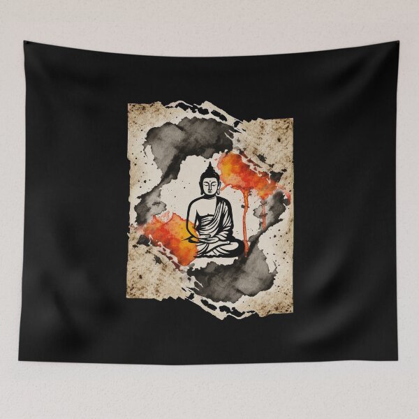 Item preview, Buddha - The Tattered Scroll designed and sold by SignumShop.