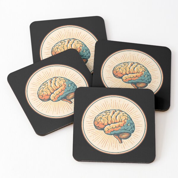 Item preview, Vintage Anatomy Brain - Retro Science Badge designed and sold by GREENZ0NE.