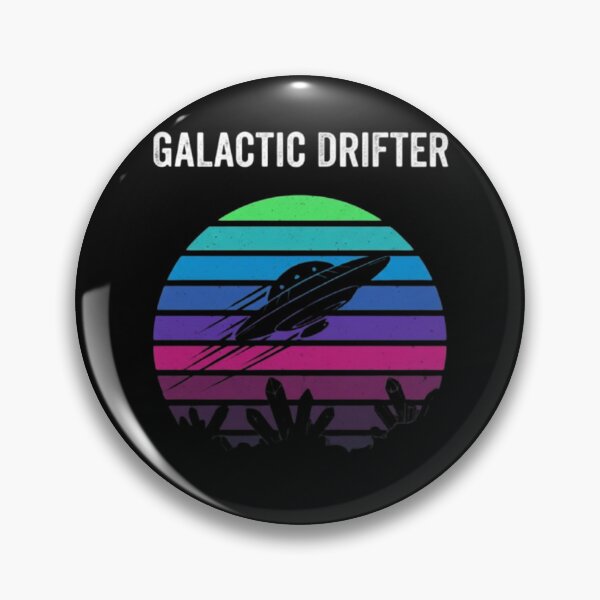 Item preview, Galactic Drifter – Retro UFO Design designed and sold by Dogandesighn.