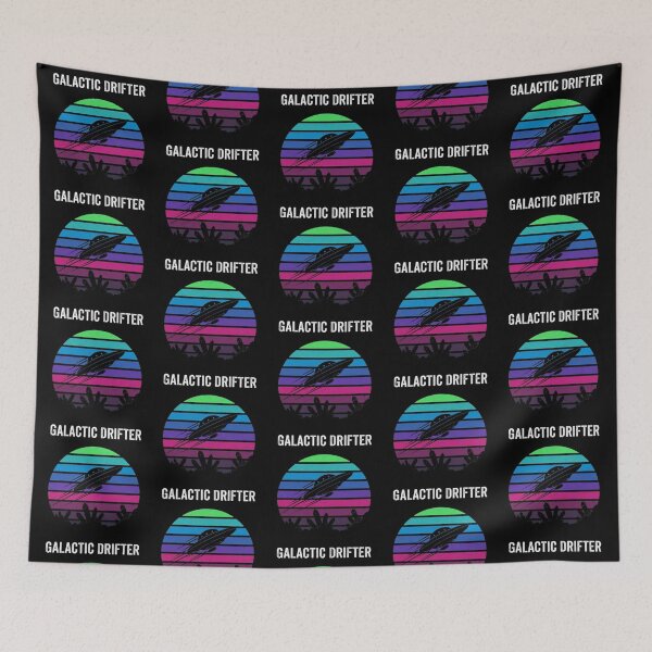 Item preview, Galactic Drifter – Retro UFO Design designed and sold by Dogandesighn.