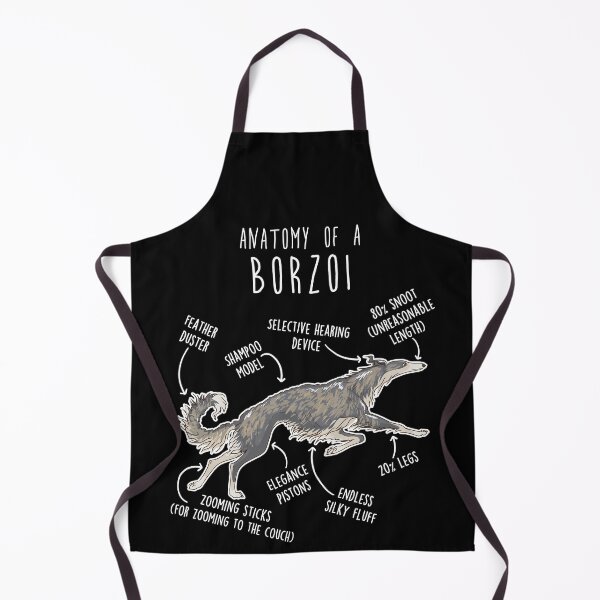 Item preview, Silver Brindle Borzoi Dog Anatomy designed and sold by Clara Hollins.