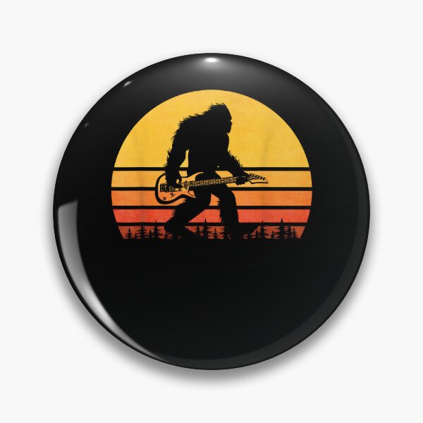 Item preview, Retro Bigfoot Guitar , Vintage Sasquatch Rocker designed and sold by Cheesymatiion.