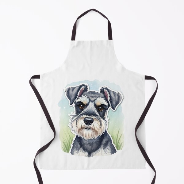 Item preview, Schnauzer dog water color designed and sold by saphira-art.
