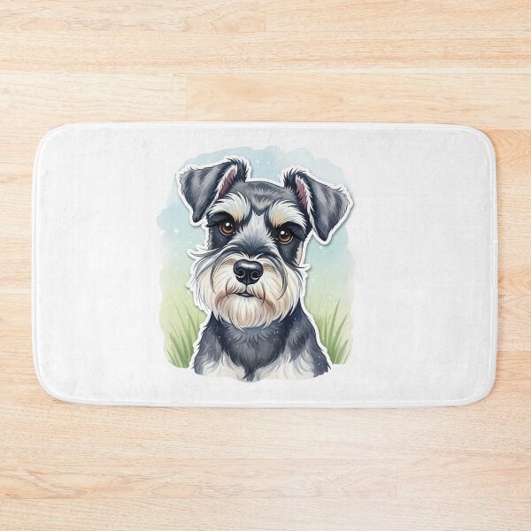 Item preview, Schnauzer dog water color designed and sold by saphira-art.