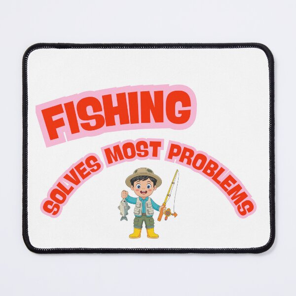 Item preview, Fishing Solves Most Problems Funny Fishing Quote Shirt | Fisherman Humor Gift | Angler Life Design designed and sold by Anasalseady.