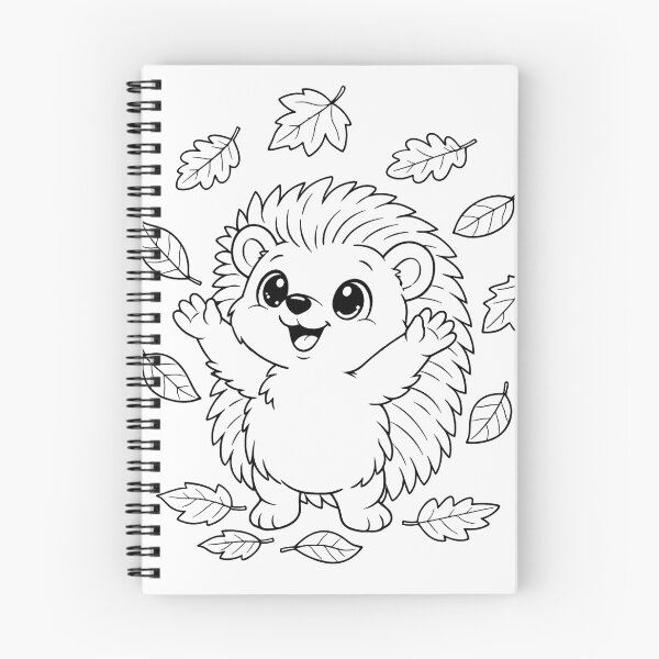 Artikelvorschau, Niedlicher Igel im Herbst, Anime-Illustration entworfen und verkauft von Adrikul.