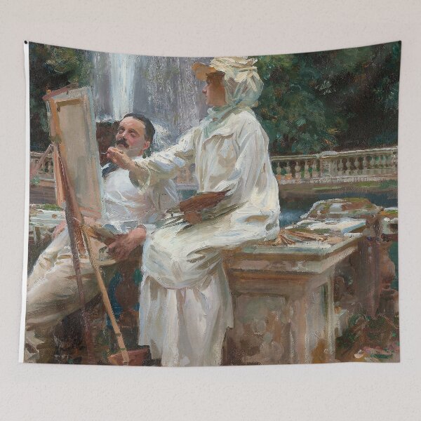 Item preview, John singer sargent The Fountain, Villa Torlonia Frascati, Italy  designed and sold by TeeARTHY.