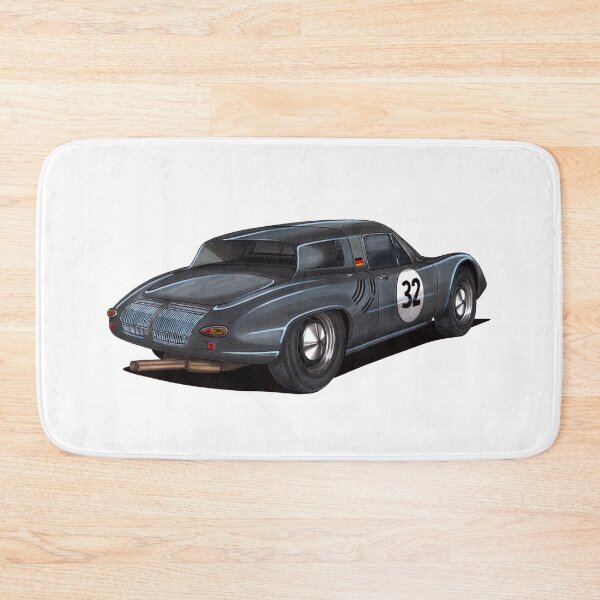 Item preview, Exclusive drawing legendary germany gray racing car 718 RS61 Coupe Targa Florio with flat air cooled engine designed and sold by Cars23.