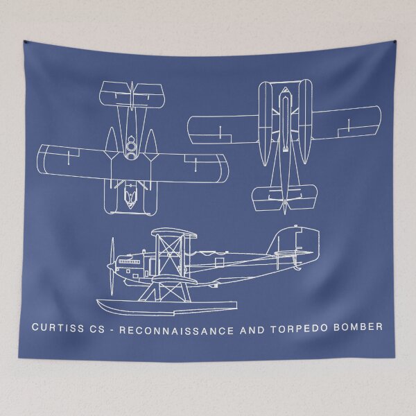 Item preview, Curtiss CS Biplane Torpedo Bomber Blueprints designed and sold by MilitaryMart.