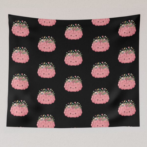 Item preview, Kawaii Blooming Brain - Personal Growth Mindset designed and sold by GREENZ0NE.