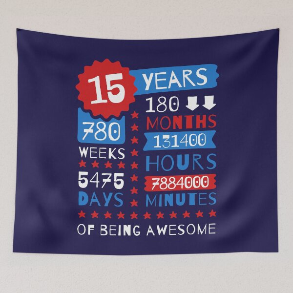 Item preview, 15 Years Of Being Awesome - Splendid 15th Birthday Gift Ideas designed and sold by MemWear.