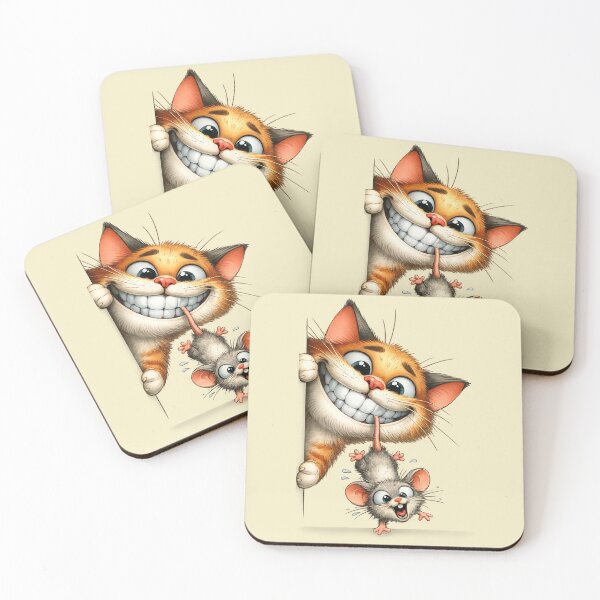 Item preview, Cat and Mouse. Funny art . designed and sold by Natart1004.