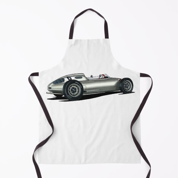 Item preview, Exclusive drawing legendary silver grand prix racing car 718 RSK monoposto with flat air cooled engine designed and sold by Cars23.