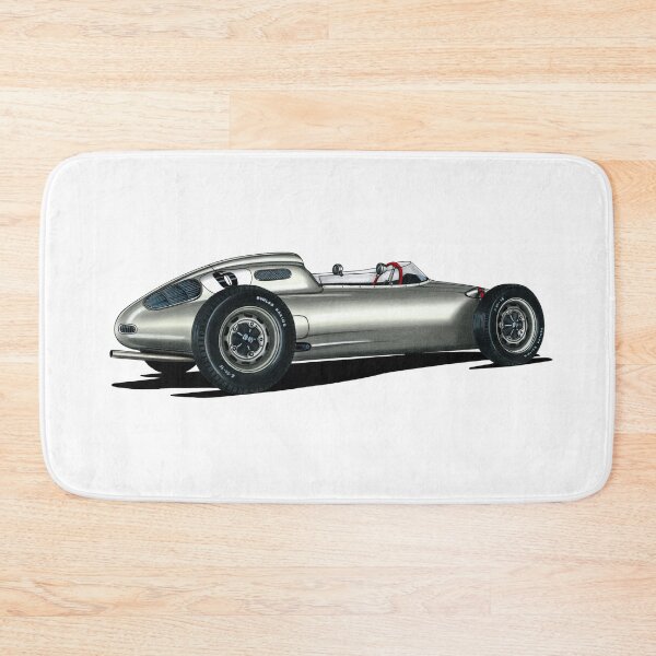 Item preview, Exclusive drawing legendary silver grand prix racing car 718 RSK monoposto with flat air cooled engine designed and sold by Cars23.