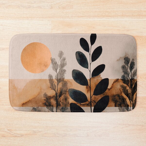 Item preview, Silhouetted plants at sunset designed and sold by anytka.