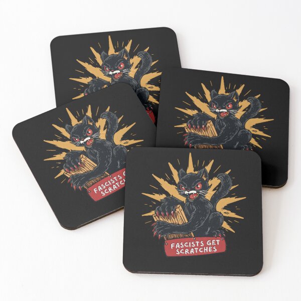 Item preview, Political Cats Against Fascism Hissing Cat Protest Design designed and sold by Region.